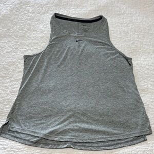 Nike Women's Heather Gray Racerback Tank Top
